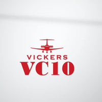 Thumbnail for Vickers VC10 - Heritage Die-Cut - Red - Die-Cut - Close-up