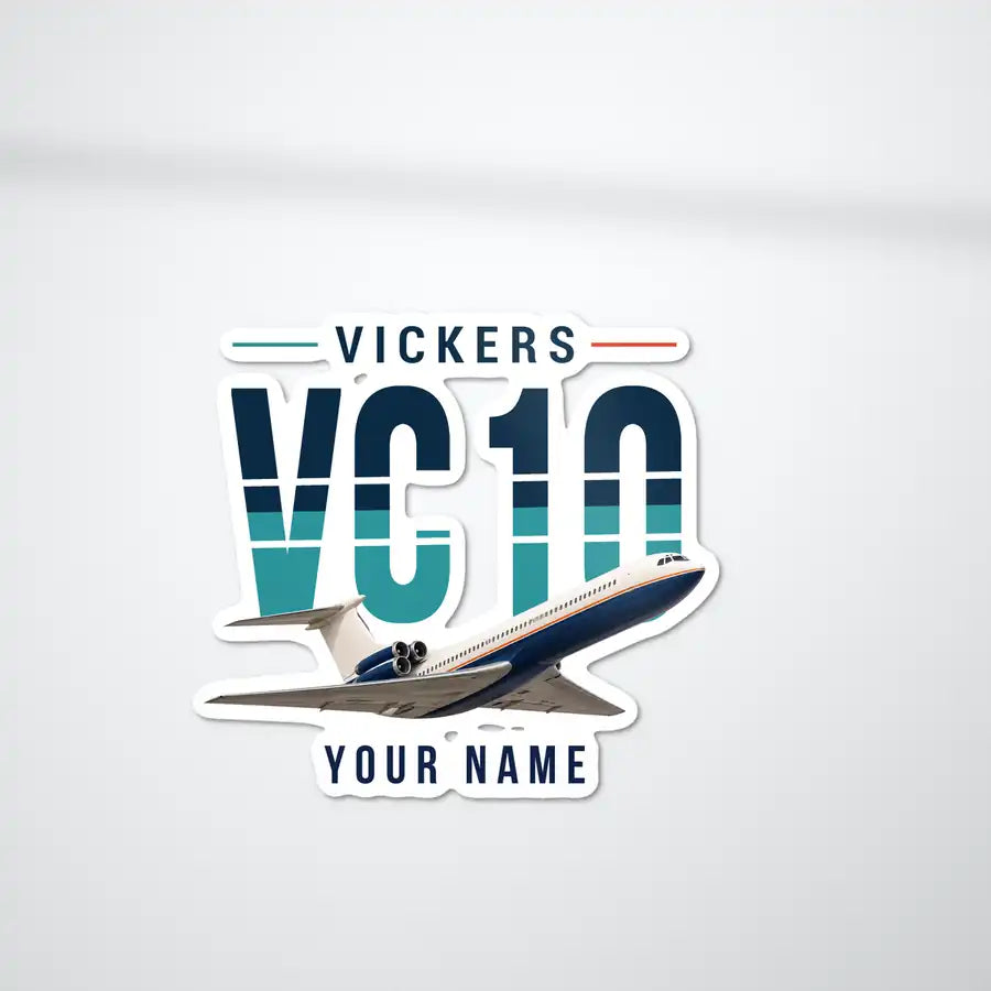 Vickers VC10 - Original Die-Cut + Name - Die-Cut - White Car
