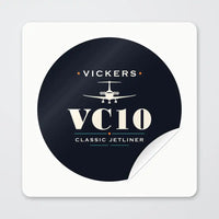 Thumbnail for Vickers VC10 - Heritage - Circle Sticker - Peel