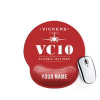 Thumbnail for Vickers VC10 - Heritage + Name - Ergonomic Mouse Pad - Red