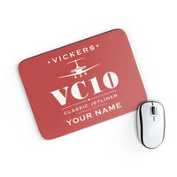 Thumbnail for Vickers VC10 - Heritage + Name - Mouse Pad - Red