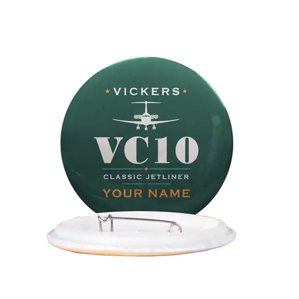 Vickers VC10 - Heritage + Name - Pin - Dark Green