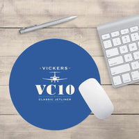 Thumbnail for Vickers VC10 - Heritage - Round Mouse Pad - Blue