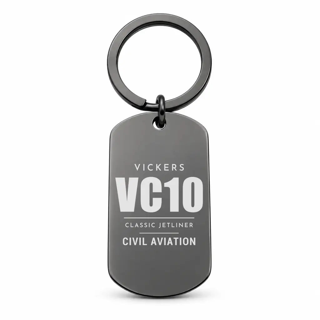 Vickers VC10 - Key Chain - Tag - Black