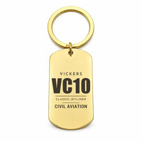 Thumbnail for Vickers VC10 - Key Chain - Tag - Gold