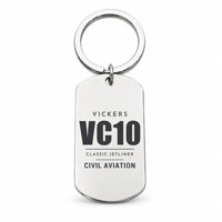 Thumbnail for Vickers VC10 - Key Chain - Tag - Silver