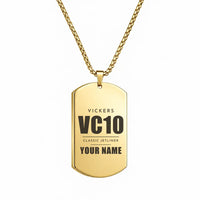 Thumbnail for Vickers VC10 - Necklace - Tag + Name - Gold