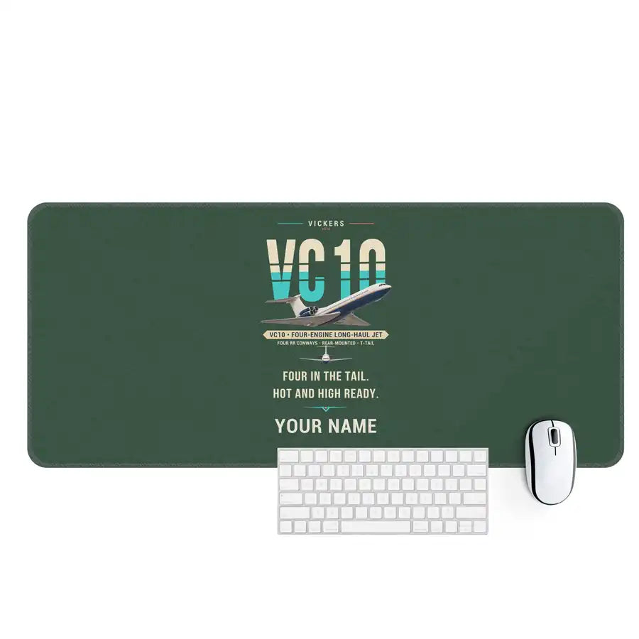 Vickers VC10 - Original + Name - Desk Mat - Dark Green