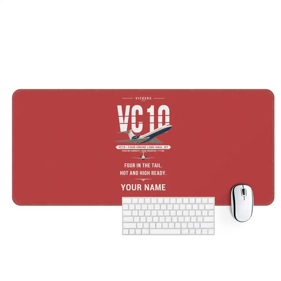 Vickers VC10 - Original + Name - Desk Mat - Red