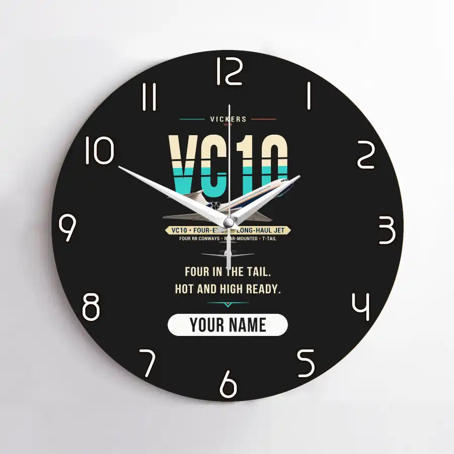 Vickers VC10 - Original + Name - No Frame - Black