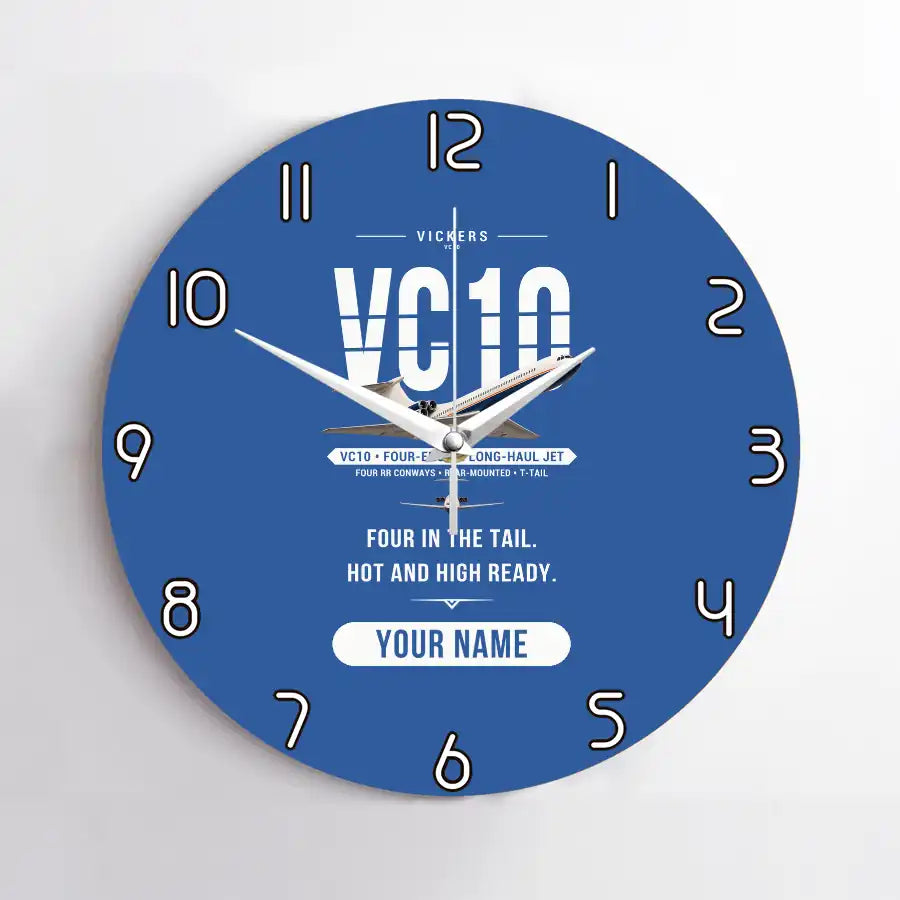 Vickers VC10 - Original + Name - No Frame - Blue