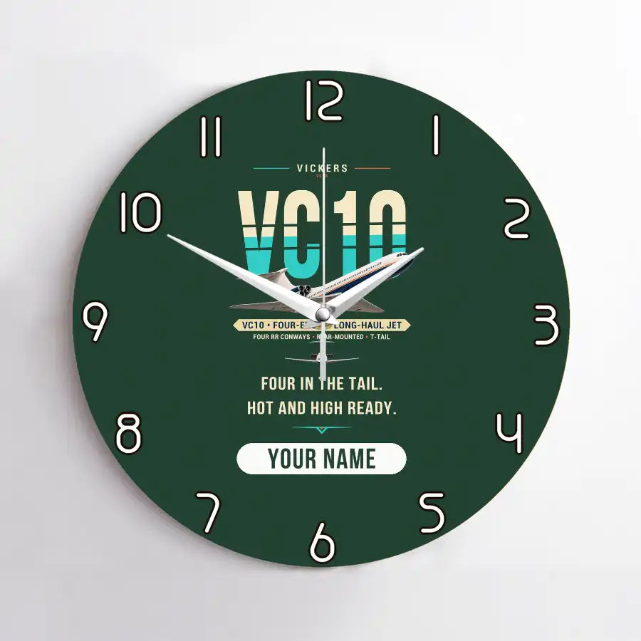 Vickers VC10 - Original + Name - No Frame - Dark Green
