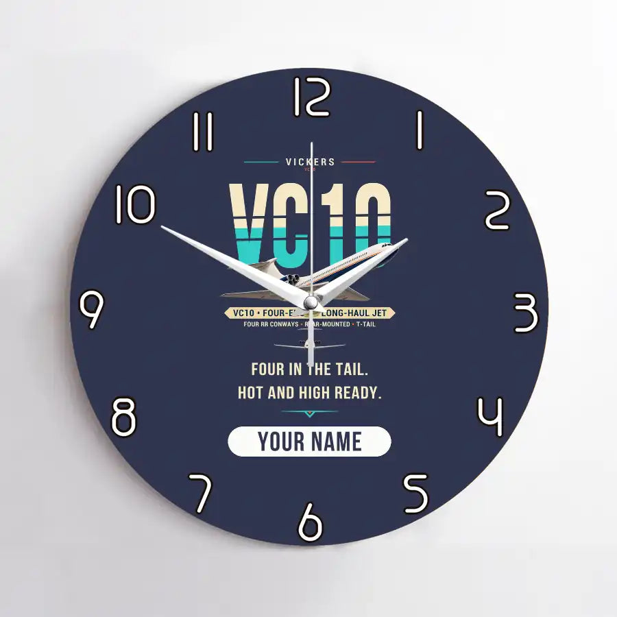 Vickers VC10 - Original + Name - No Frame - Navy Blue