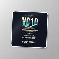 Thumbnail for Vickers VC10 - Original + Name - Square Sticker - Close-up