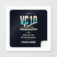 Thumbnail for Vickers VC10 - Original + Name - Square Sticker - Peel
