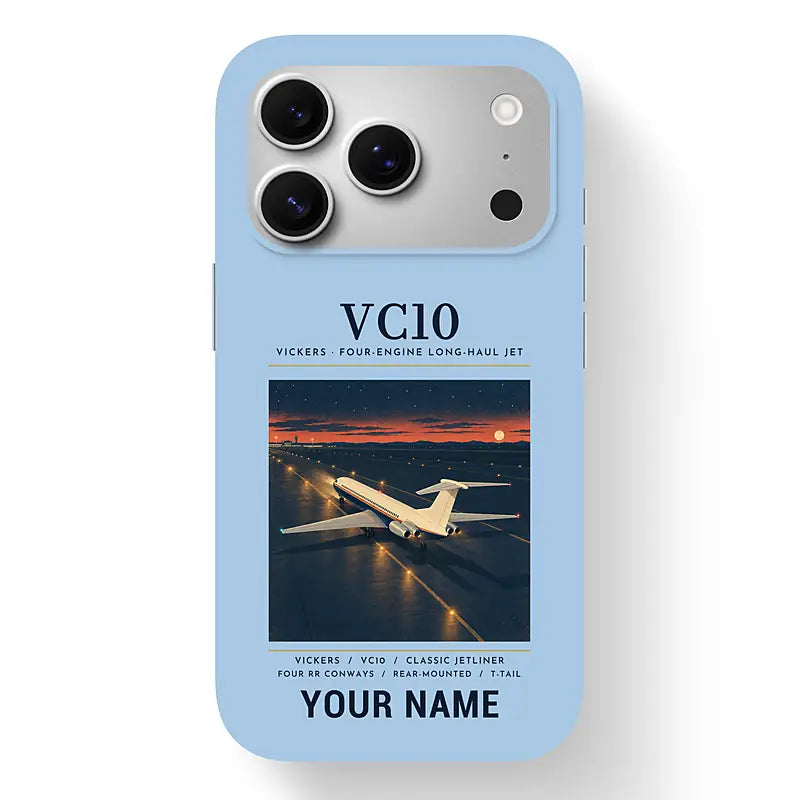 Vickers VC10 - Poster + Name - MagSafe iPhone 17 Pro - Light Blue