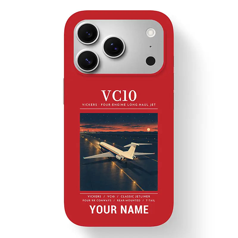 Vickers VC10 - Poster + Name - MagSafe iPhone 17 Pro - Red