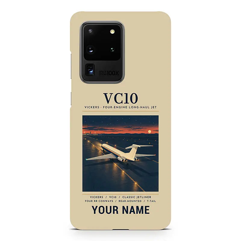 Vickers VC10 - Poster + Name - Samsung Case - Beige
