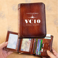 Thumbnail for Vickers VC10 Leather Wallets - Printed Leather Wallet - Heritage