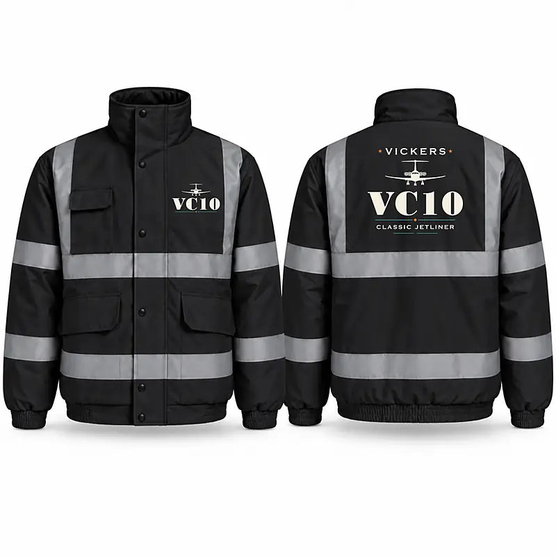 Vickers VC10 Reflective Winter Jackets - Heritage - Black
