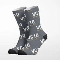 Thumbnail for Vickers VC10 - Socks - Grey + Name