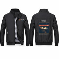 Thumbnail for Vickers VC10 Stylish Jackets - Stand Collar - Poster - Black