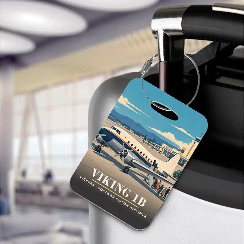 Vickers Viking 1B - 3D - Luggage Tag - Full Print