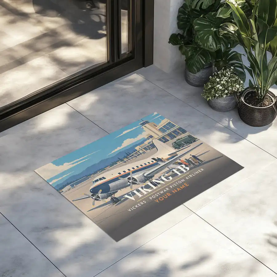 Vickers Viking 1B - 3D + Name - Door Mat