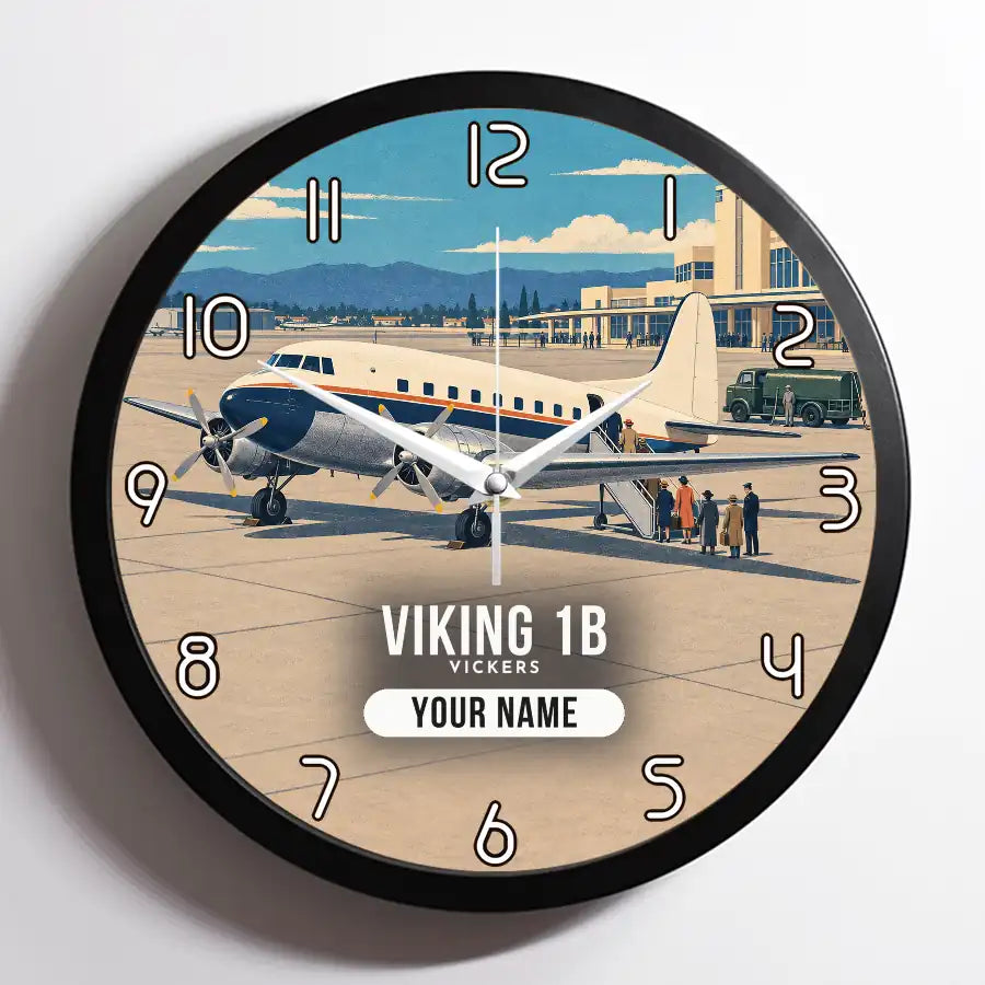 Vickers Viking 1B - 3D + Name - Framed - Full Print