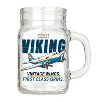 Thumbnail for Vickers Viking 1B - Cartoon - Cocktail Glass (Mason Jar)