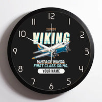 Thumbnail for Vickers Viking 1B - Cartoon + Name - Framed - Black