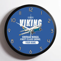 Thumbnail for Vickers Viking 1B - Cartoon + Name - Framed - Blue
