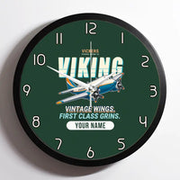 Thumbnail for Vickers Viking 1B - Cartoon + Name - Framed - Dark Green