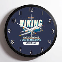 Thumbnail for Vickers Viking 1B - Cartoon + Name - Framed - Navy Blue