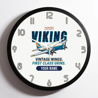 Thumbnail for Vickers Viking 1B - Cartoon + Name - Framed - White