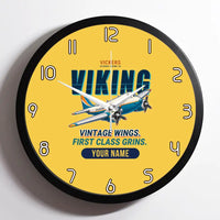 Thumbnail for Vickers Viking 1B - Cartoon + Name - Framed - Yellow