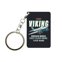 Thumbnail for Vickers Viking 1B - Cartoon + Name - Key Chain - Black