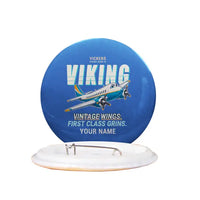 Thumbnail for Vickers Viking 1B - Cartoon + Name - Pin - Blue