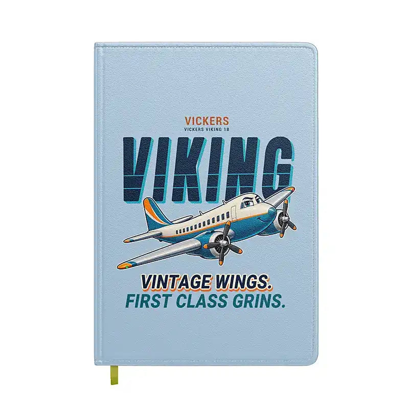 Vickers Viking 1B - Cartoon - Notebook - Light Blue