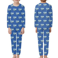 Thumbnail for Vickers Viking 1B - Children Pajamas - Cartoon Pattern - Blue