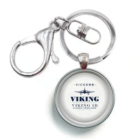 Thumbnail for Vickers Viking 1B - Heritage - Circle Key Chain - White