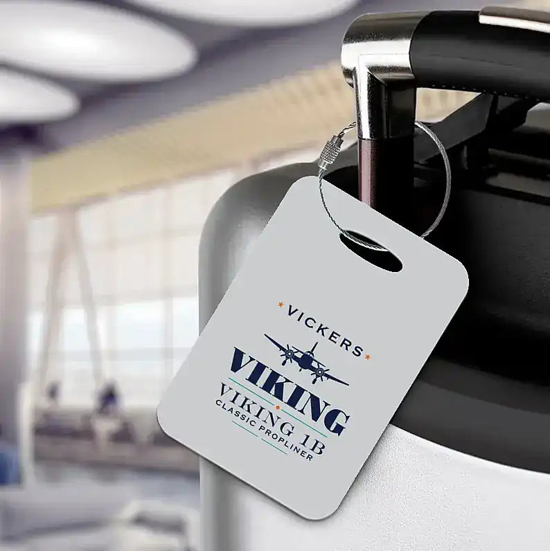 Vickers Viking 1B - Heritage - Luggage Tag - Light Gray