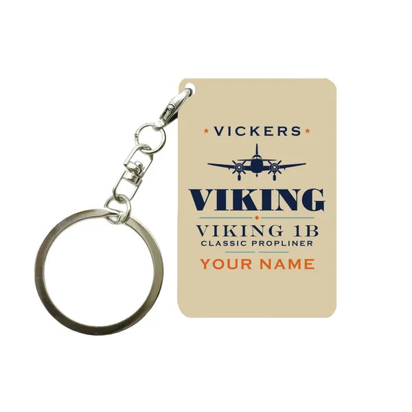Vickers Viking 1B - Heritage + Name - Key Chain - Beige