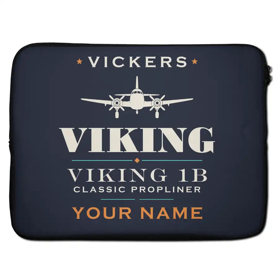 Vickers Viking 1B - Heritage + Name - Laptop Sleeve