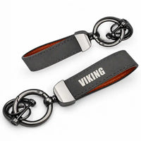 Thumbnail for Vickers Viking 1B - Leather Key Chain - Horseshoe Buckle - Heritage - Gray