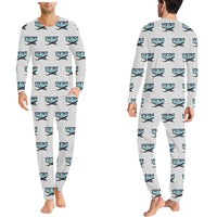 Thumbnail for Vickers Viking 1B - Men Pajamas - Original Pattern - Light Gray