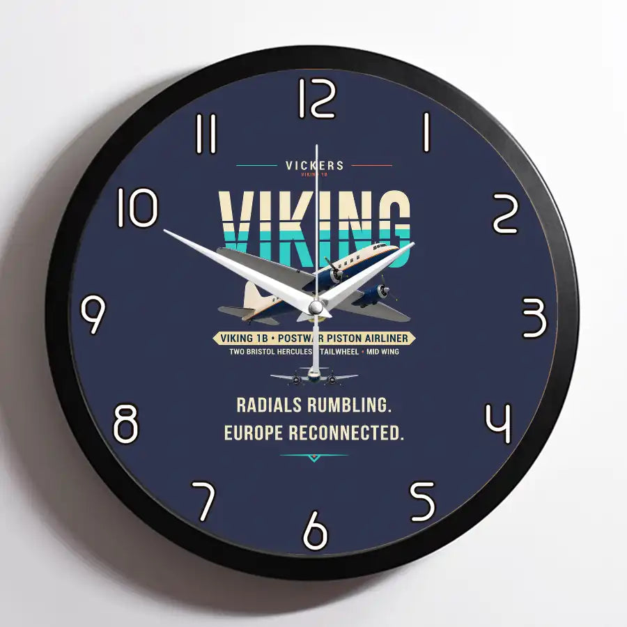 Vickers Viking 1B - Original - Framed - Navy Blue