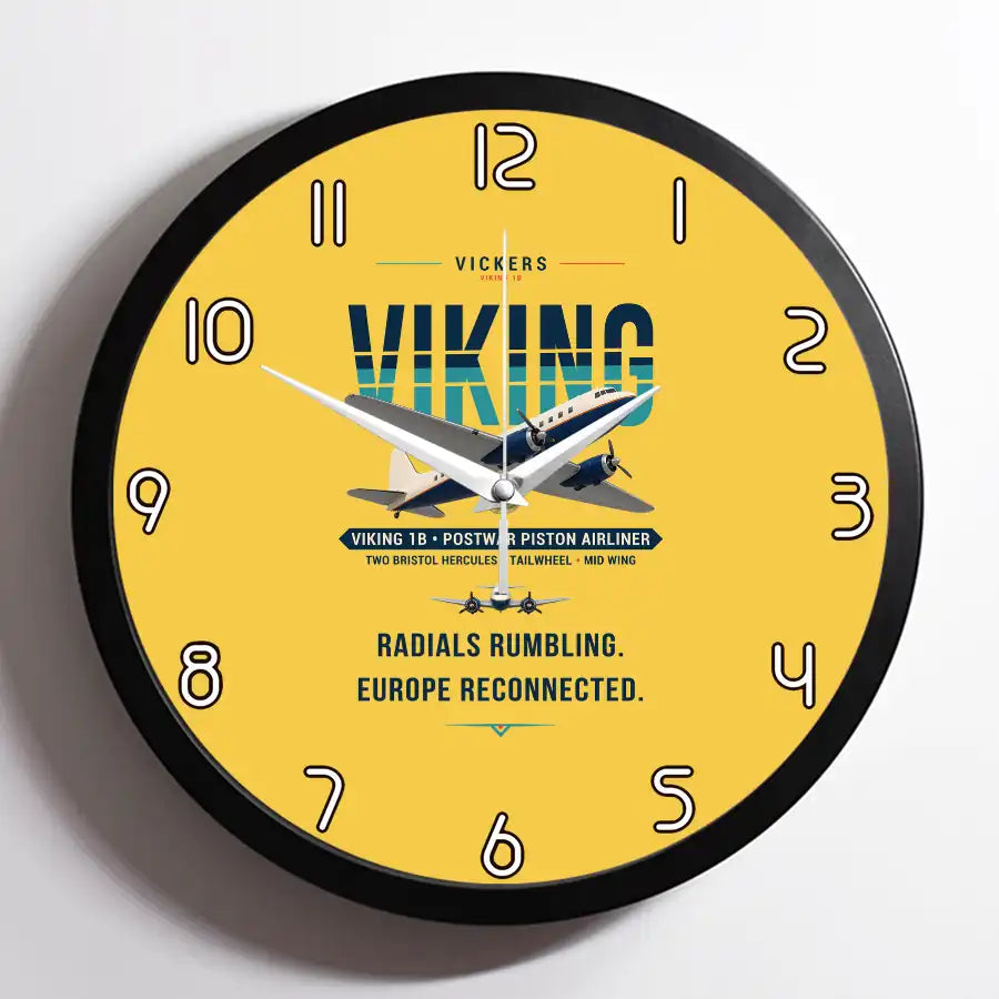 Vickers Viking 1B - Original - Framed - Yellow