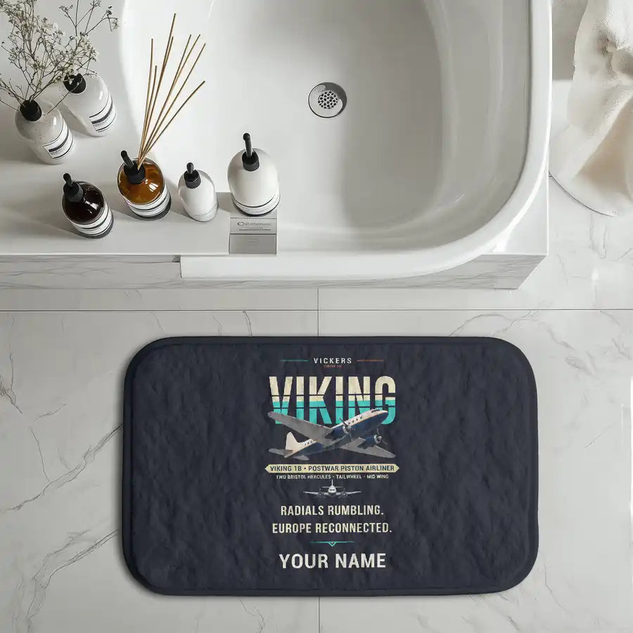Vickers Viking 1B - Original + Name - Bath Mat