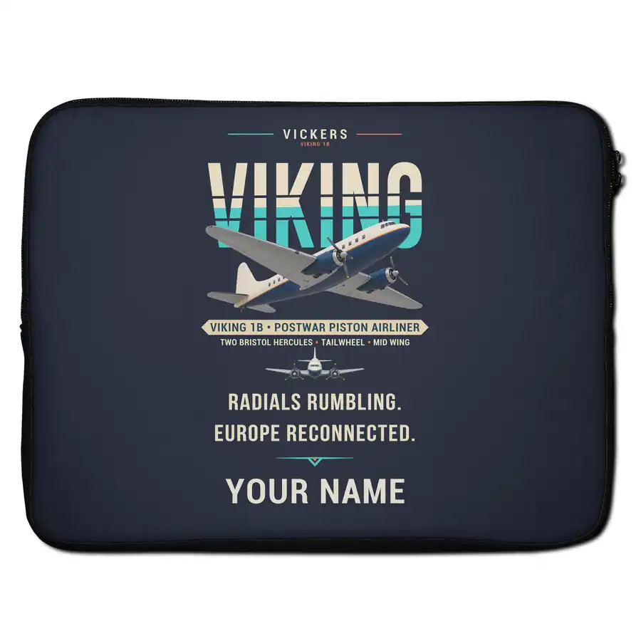 Vickers Viking 1B - Original + Name - Laptop Sleeve